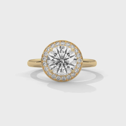 Round Brilliant Lab Grown Diamond Halo Ring