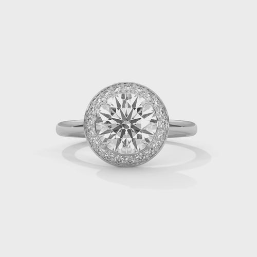 Round Brilliant Lab Grown Diamond Halo Ring